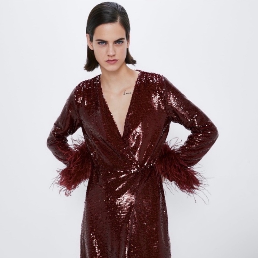 ZARA LIMITED EDITION SEQUIN DRESS - Picture 8 of 15